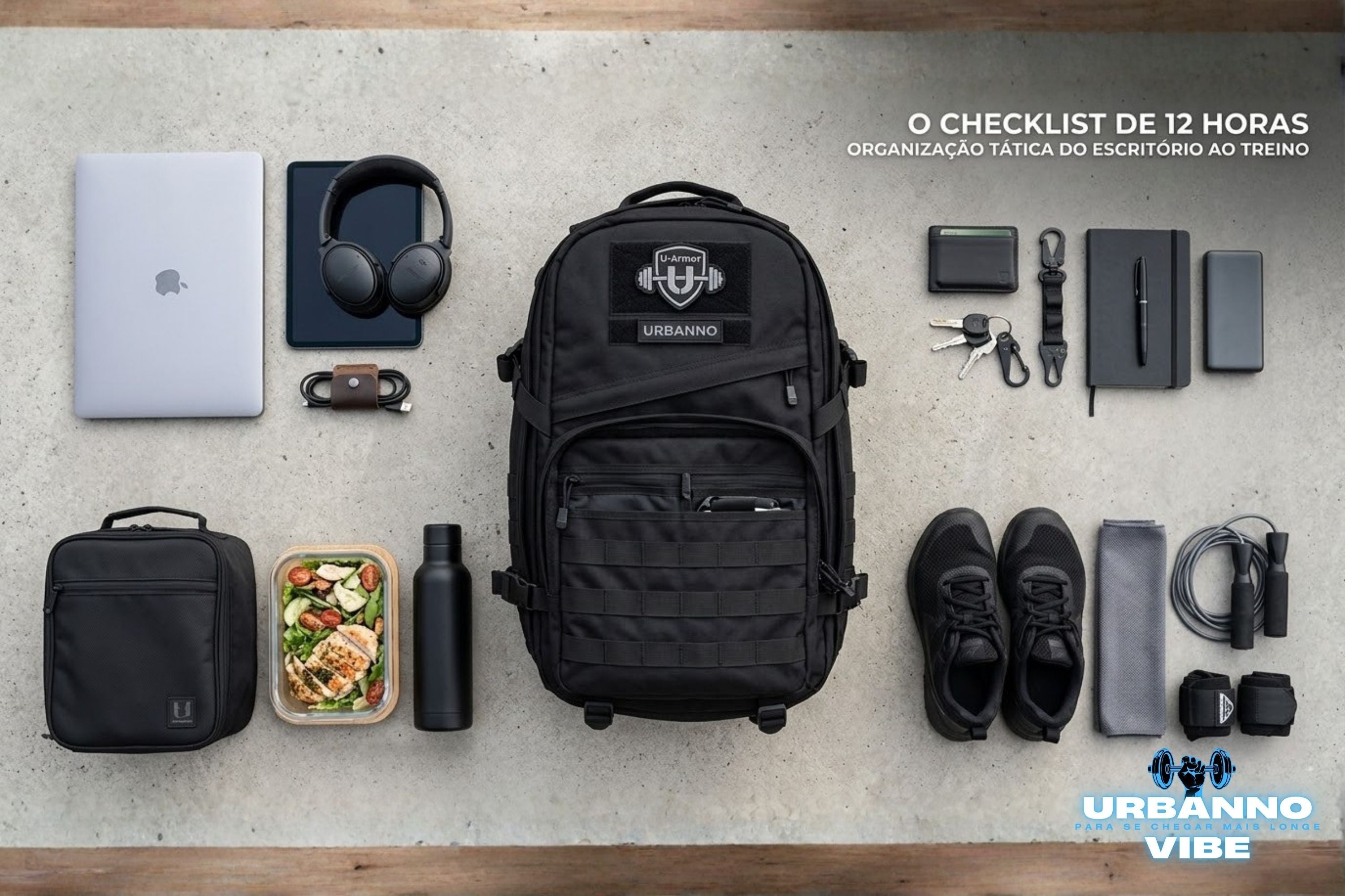 O Checklist de 12 Horas: Como organizar sua mochila do escritório ao treino sem esquecer nada