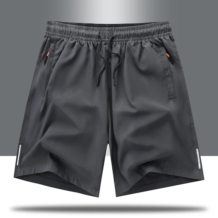 Bermuda-Masculina-para-Treino-e-Academia-DryFit-na-cor-Cinza-ideal-para-o-verao-da-loja-urbanno-006