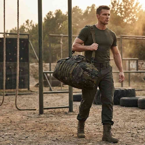 Bolsa de Academia Grande Tática 60L Multifuncional - Camuflado da loja urbanno - 00012