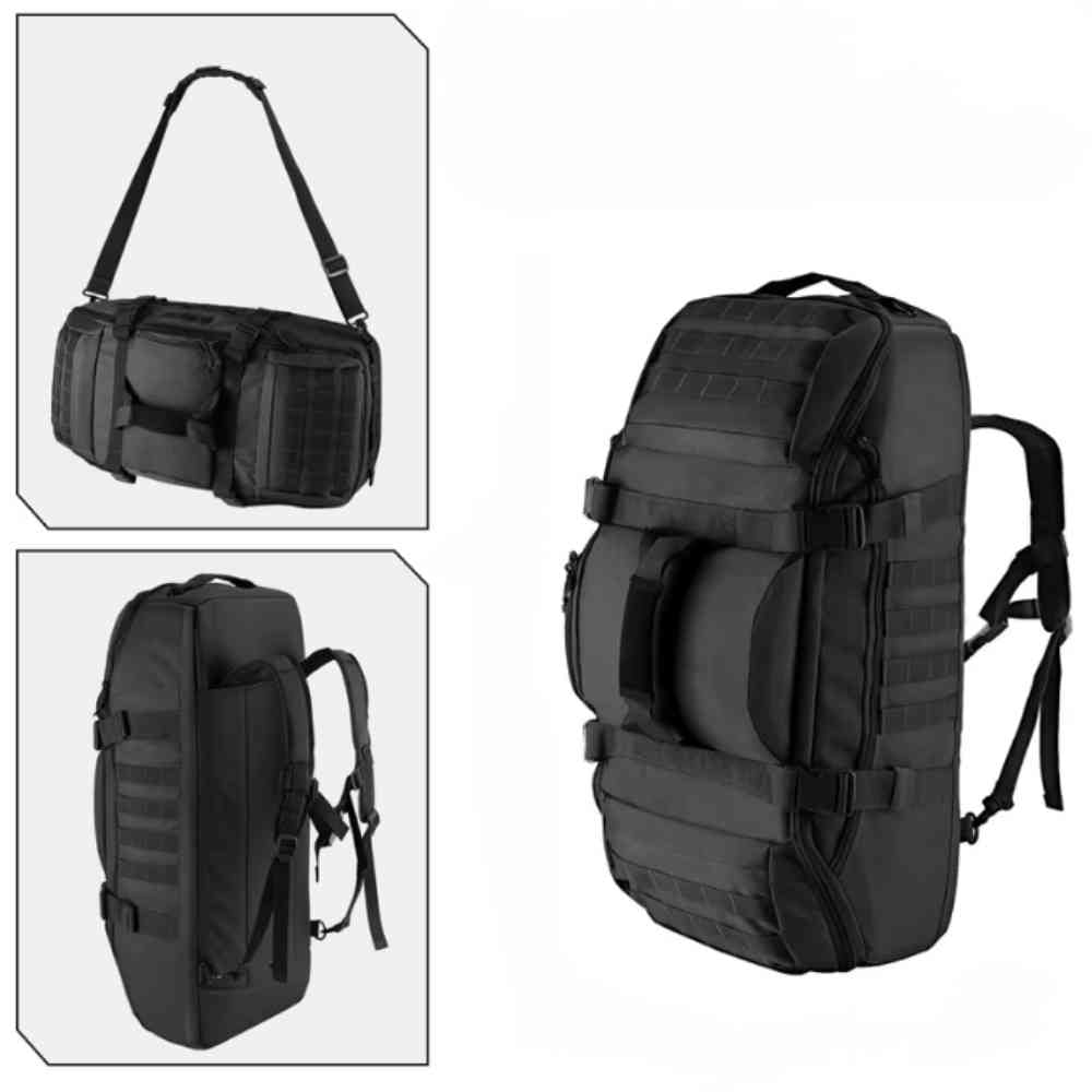 Bolsa de Academia Grande Tática 60L Multifuncional - Preta da loja urbanno - 0007