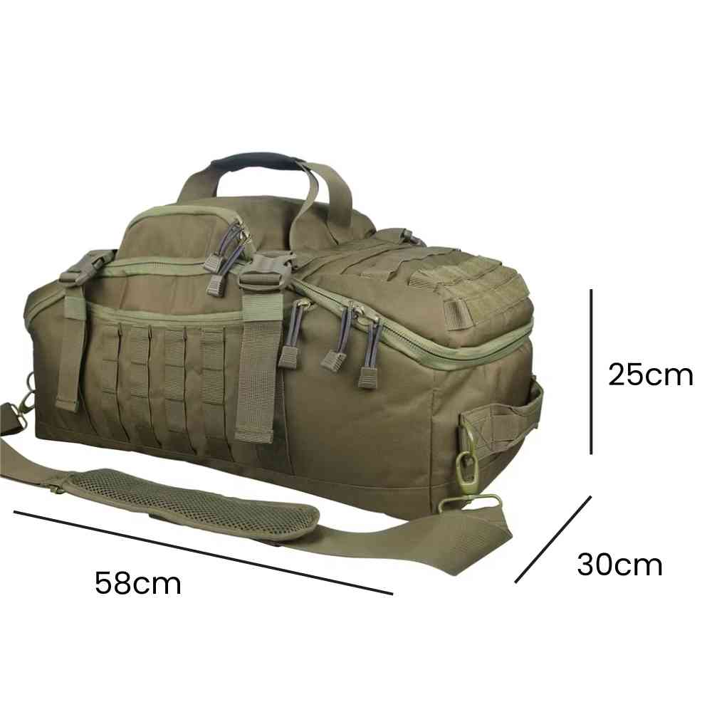 Bolsa de Academia Grande Tática 60L Multifuncional - Verde Militar da loja urbanno - 0006