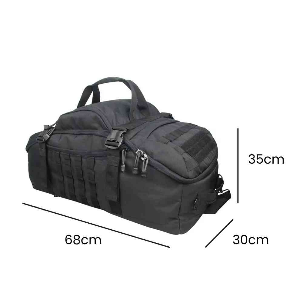 Bolsa de Academia Grande Tática 80L Multifuncional - Preta da loja urbanno - 00008