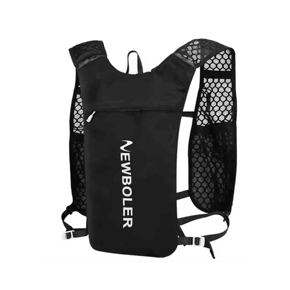 Colete de Hidratação NEWBOLER 1.5L + 2x250ml Ultraleve para Corrida e Ciclismo Preto da loja urbanno 0001