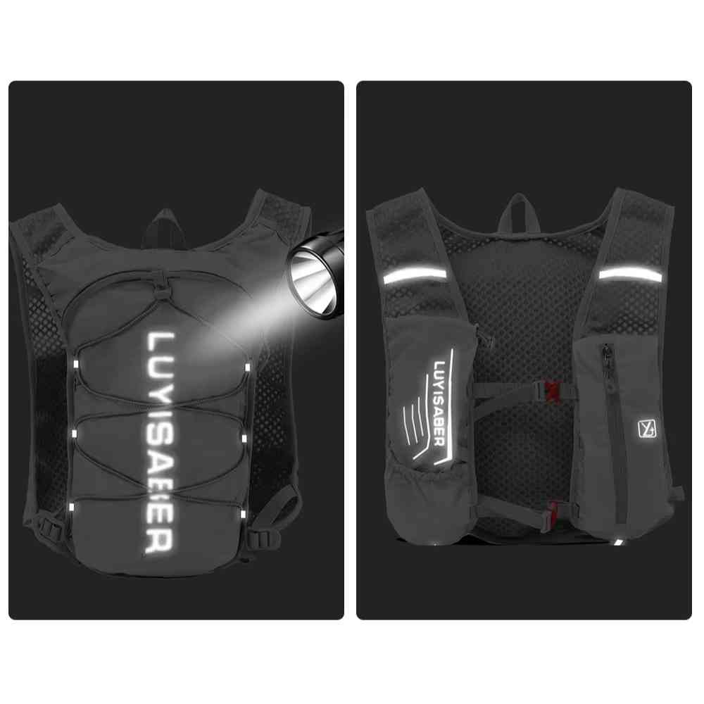 Colete de Hidratação NEWBOLER 1.5L + 500ml Ultraleve para Corrida e Ciclismo Cinza da loja urbanno 0003