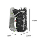 Colete de Hidratação NEWBOLER 1.5L + 500ml Ultraleve para Corrida e Ciclismo Preta da loja urbanno 0006