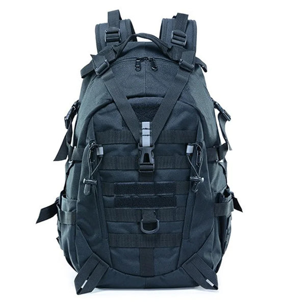 Mochila Tática Militar 40L Camping Viagem Aventura Preta