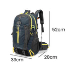 Mochila 40L Leve Impermeável para Trekking Camping e Aventura Azul Escuro da loja urbanno 0006
