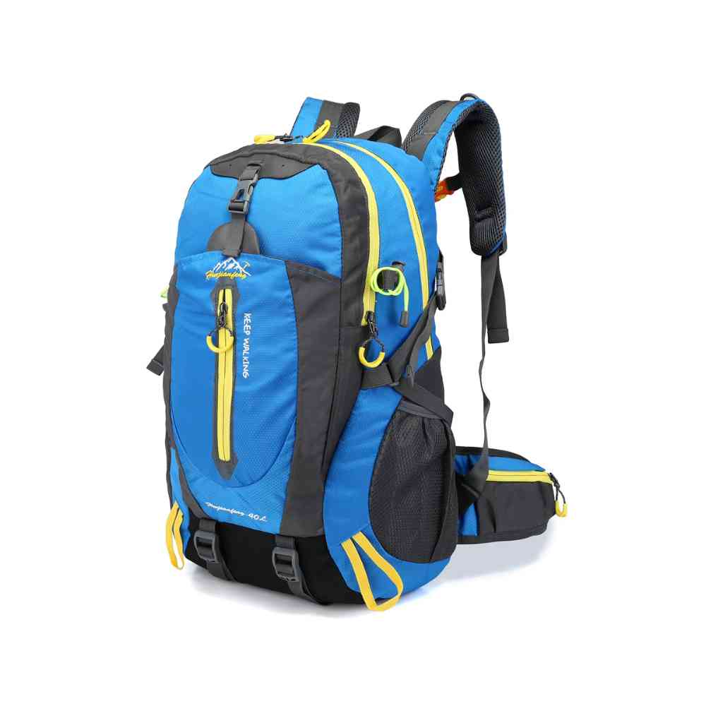 Mochila 40L Leve Impermeável para Trekking Camping e Aventura Azul da loja urbanno - 0001