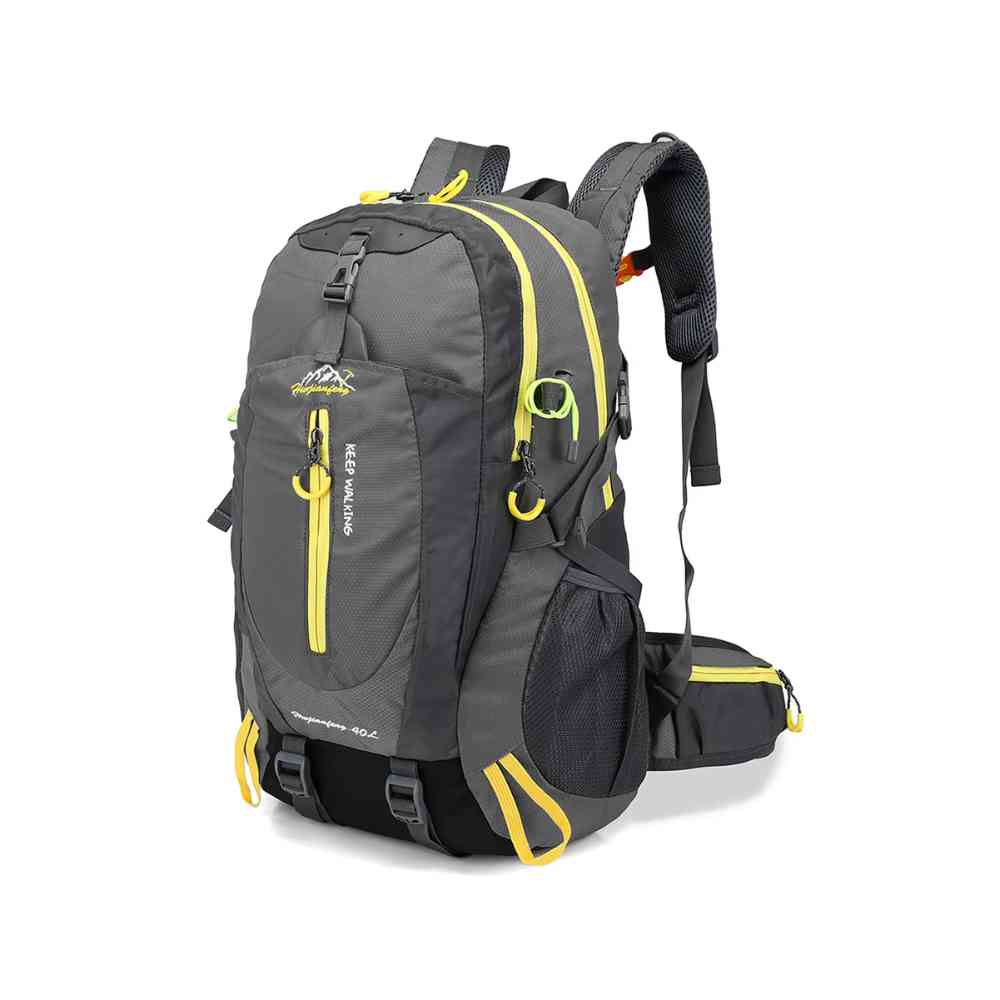Mochila 40L Leve Impermeável para Trekking Camping e Aventura Cinza da loja urbanno - 0001