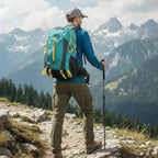 Mochila 40L Leve Impermeável para Trekking Camping e Aventura Verde Água da loja urbanno 0002