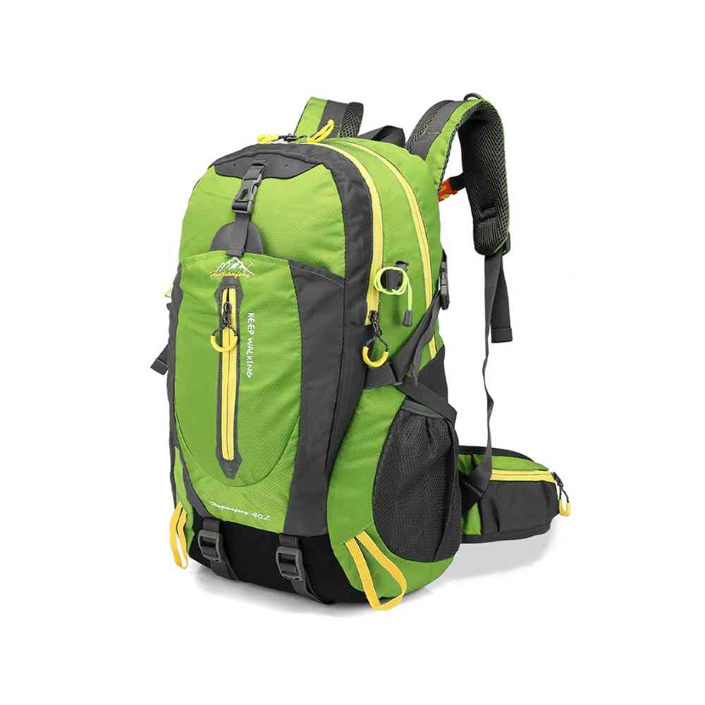 Mochila 40L Leve Impermeável para Trekking Camping e Aventura Verde da loja urbanno 0001
