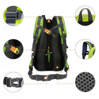 Mochila 40L Leve Impermeável para Trekking Camping e Aventura Verde da loja urbanno 0004