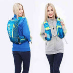 Mochila Colete de Hidratação 8L com Reservatório 2L + 2x500ml para Corrida e Ciclismo Azul (80-97cm) da loja urbanno 0002