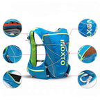 Mochila Colete de Hidratação 8L com Reservatório 2L + 2x500ml para Corrida e Ciclismo Azul (80-97cm) da loja urbanno 0003