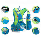 Mochila Colete de Hidratação 8L com Reservatório 2L + 2x500ml para Corrida e Ciclismo Azul (80-97cm) da loja urbanno 0004