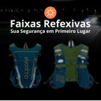 Mochila Colete de Hidratação 8L com Reservatório 2L + 2x500ml para Corrida e Ciclismo Azul (80-97cm) da loja urbanno 0005