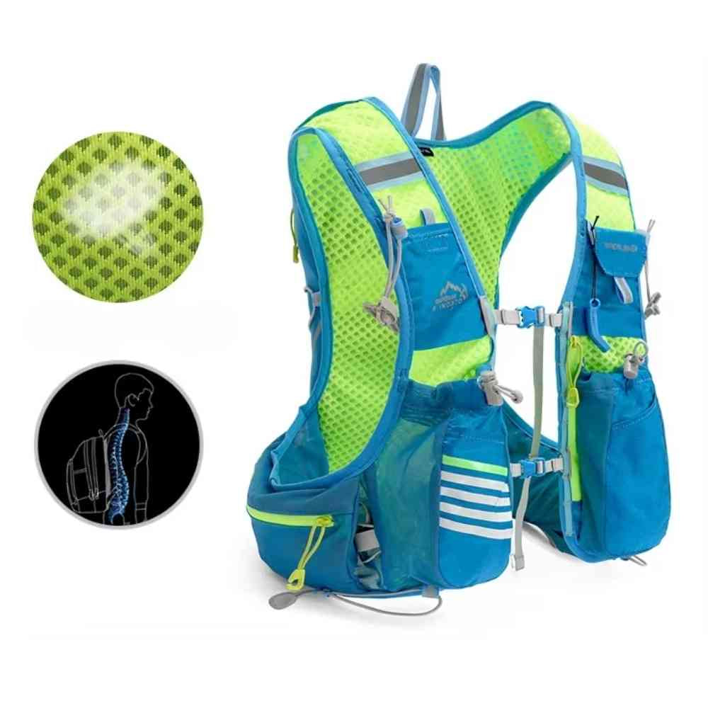 Mochila Colete de Hidratação 8L com Reservatório 2L + 2x500ml para Corrida e Ciclismo Azul (80-97cm) da loja urbanno 0006