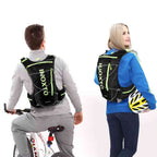 Mochila Colete de Hidratação 8L com Reservatório 2L + 2x500ml para Corrida e Ciclismo Preto (80-97cm) da loja urbanno 0005