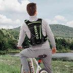 Mochila Colete de Hidratação 8L com Reservatório 2L + 2x500ml para Corrida e Ciclismo Preta (97-109cm) da loja urbanno 0002