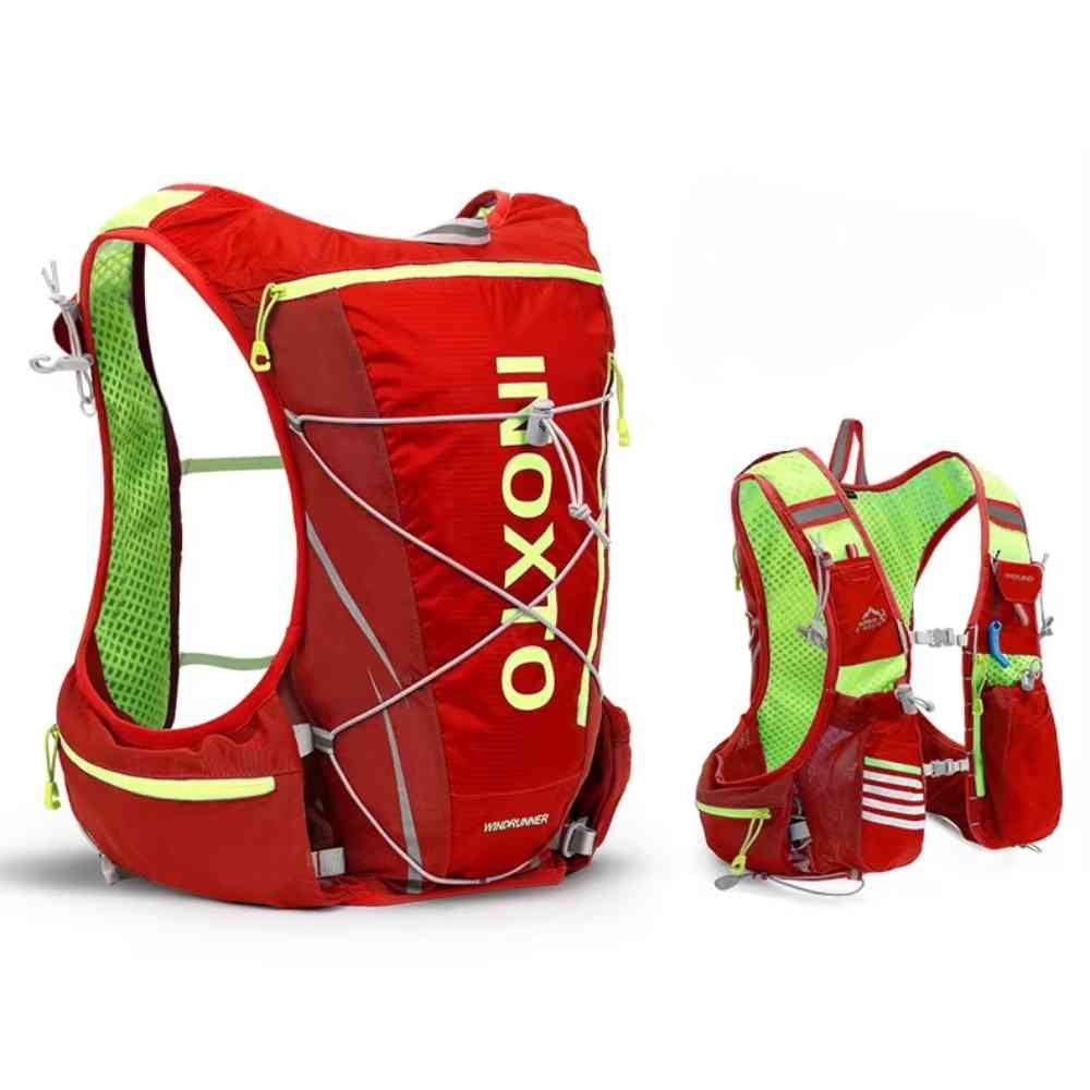 Mochila Colete de Hidratação 8L com Reservatório 2L + 2x500ml para Corrida e Ciclismo Vermelha (80-97cm)  da loja urbanno 0003