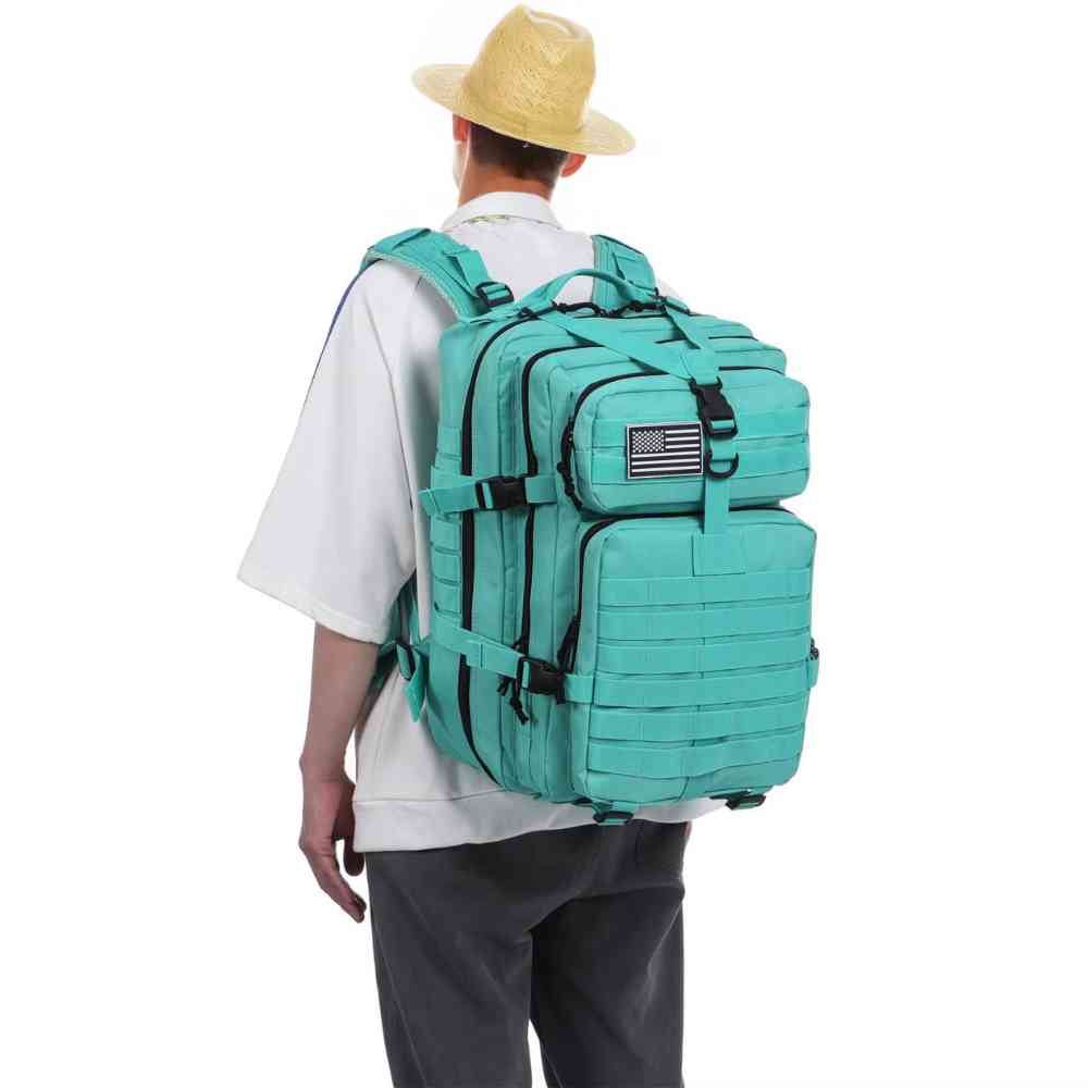 Mochila Exército Militar Tática 50L para Viagem e Expedição Ciano da loja urbanno 0005