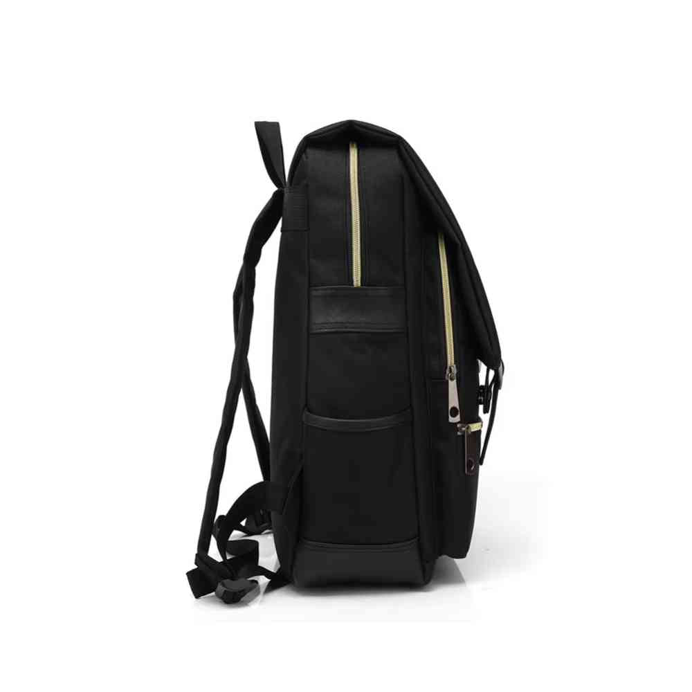 Mochila Feminina Notebook 14 Polegadas Vintage Lona Preta da loja urbanno 0004