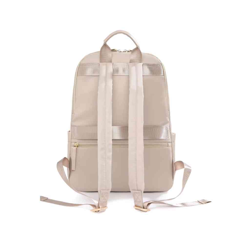 Mochila Feminina Notebook para Trabalho e Viagem Bege da loja urbanno - 0004