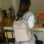 Mochila Feminina Notebook para Trabalho e Viagem Khaki da loja urbanno - 0002