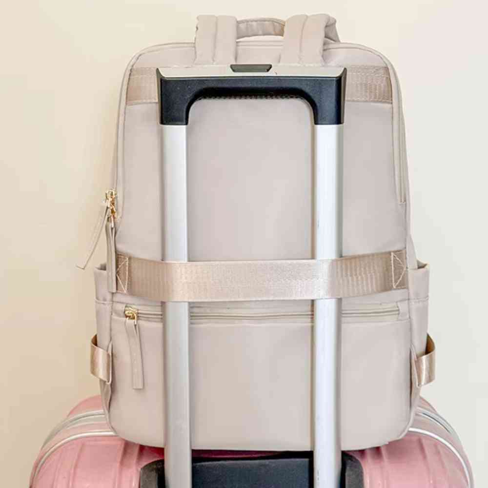 Mochila Feminina Notebook para Trabalho e Viagem Khaki da loja urbanno - 0004