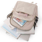 Mochila Feminina Notebook para Trabalho e Viagem Khaki da loja urbanno - 0005