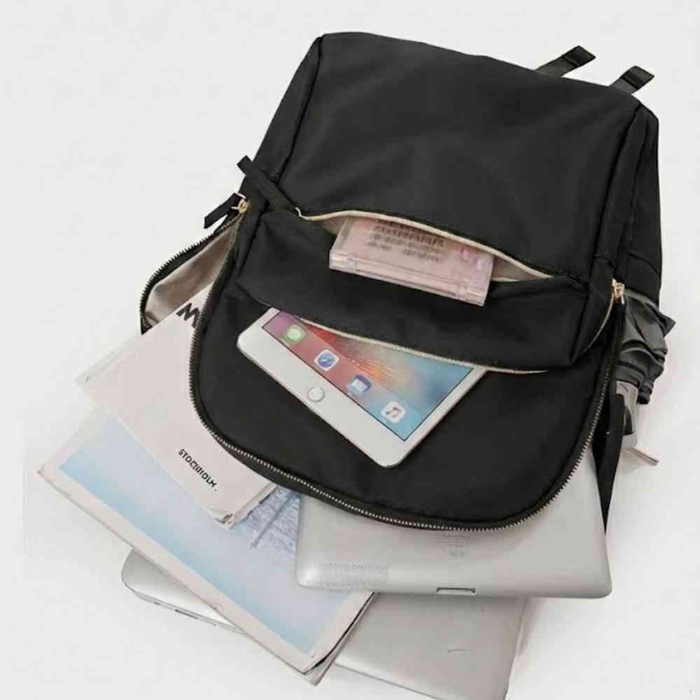 Mochila Feminina Notebook para Trabalho e Viagem Preta da loja urbanno - 0003