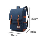 Mochila Feminina Notebook 14 Polegadas Vintage Lona Azul da loja urbanno 00016