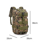 Mochila Militar Tática Impermeável 25L para Dia a Dia e Trabalho Camuflagem Verde da loja urbanno 0005