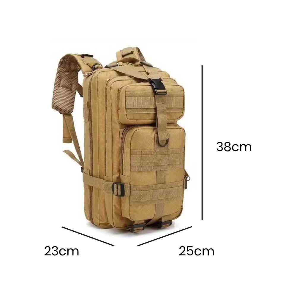 Mochila Militar Tática Impermeável 25L para Dia a Dia e Trabalho Khaki da loja urbanno 0007