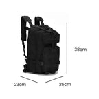 Mochila Militar Tática Impermeável 25L para Dia a Dia e Trabalho Preto da loja urbanno 0006