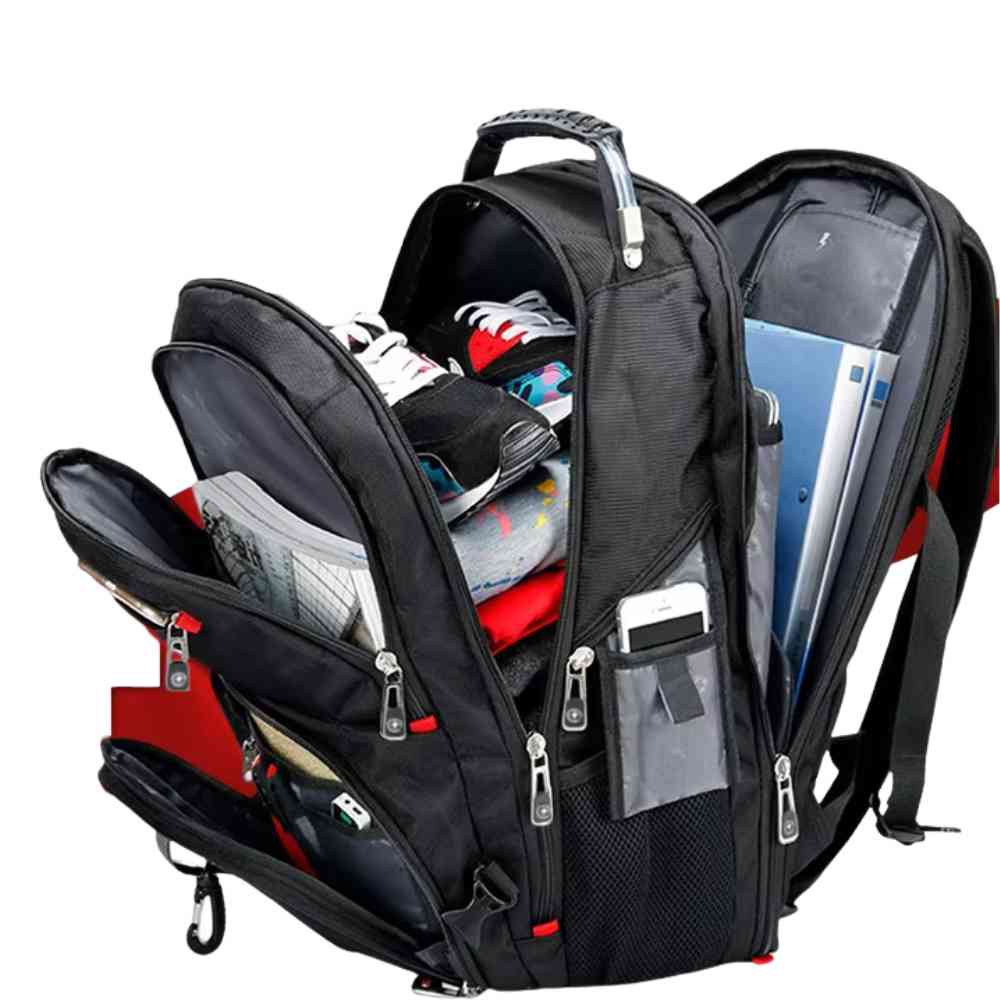 Mochila Notebook 16 polegadas 30L Viagem Antifurto Preta loja urbanno 0003