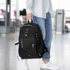 Mochila Notebook 17" Viagem Antifurto Impermeável Preta da loja urbanno 002