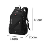 Mochila Notebook 17" Viagem Antifurto Impermeável Preta da loja urbanno 008