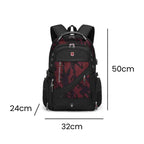 Mochila Notebook 17" Viagem Antifurto Impermeável Vermelho Camuflado da loja urbanno - 0007