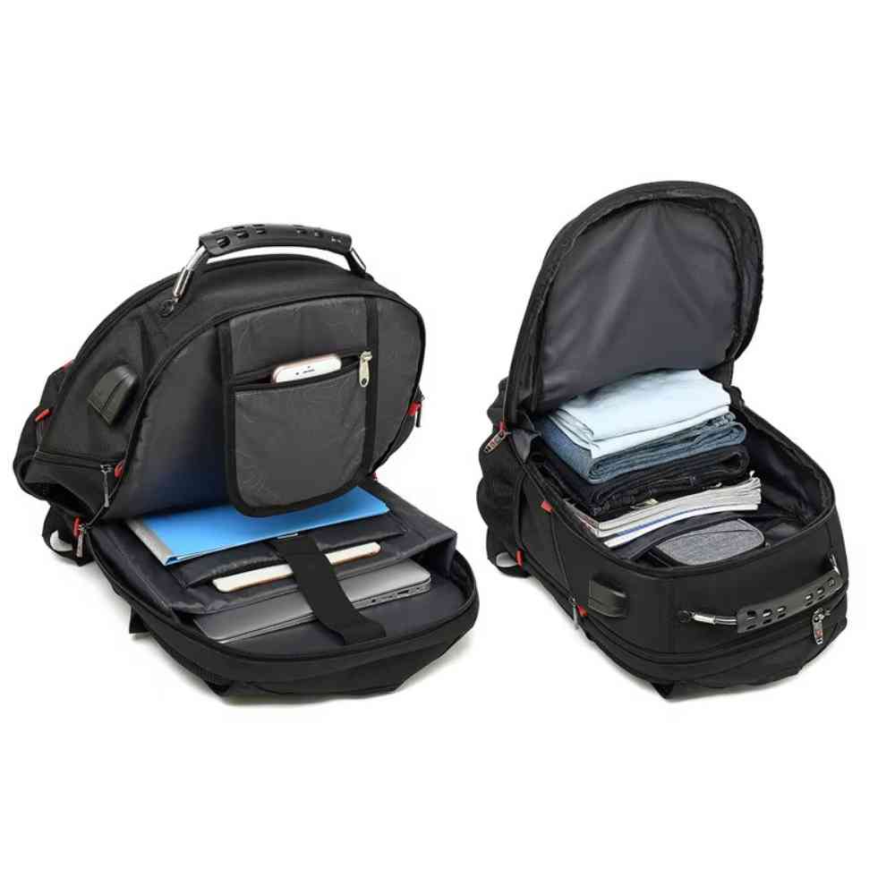 Mochila Notebook 18" 40L Viagem Antifurto Preta da loja urbanno - 0004