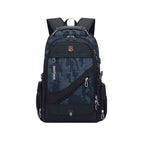 Mochila Notebook 20" Viagem Antifurto Impermeável Camuflagem Azul e Preta da loja urbanno 0001