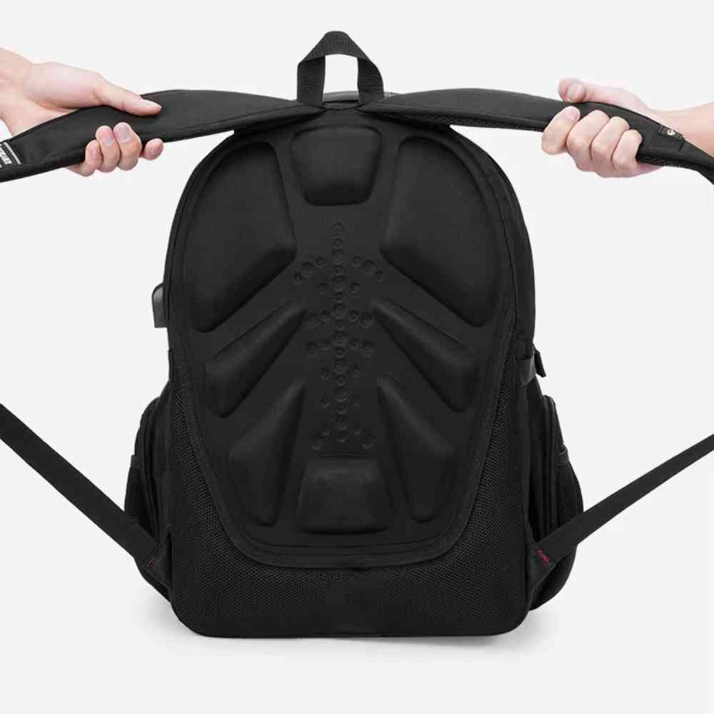 Mochila Notebook 20" Viagem Antifurto Impermeável Camuflagem Azul e Preta da loja urbanno 0006