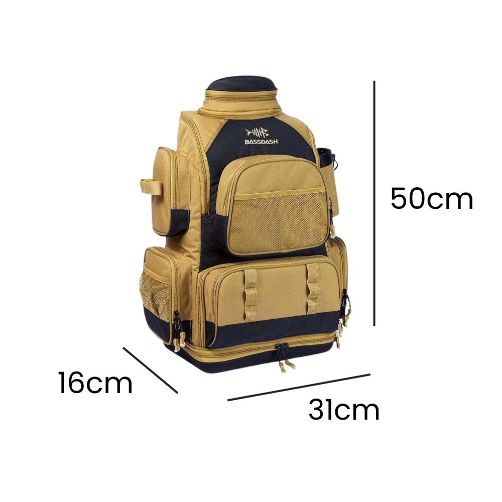 Mochila Pesca Bassdash Multifuncional Tática Impermeável Khaki da loja urbanno 0005