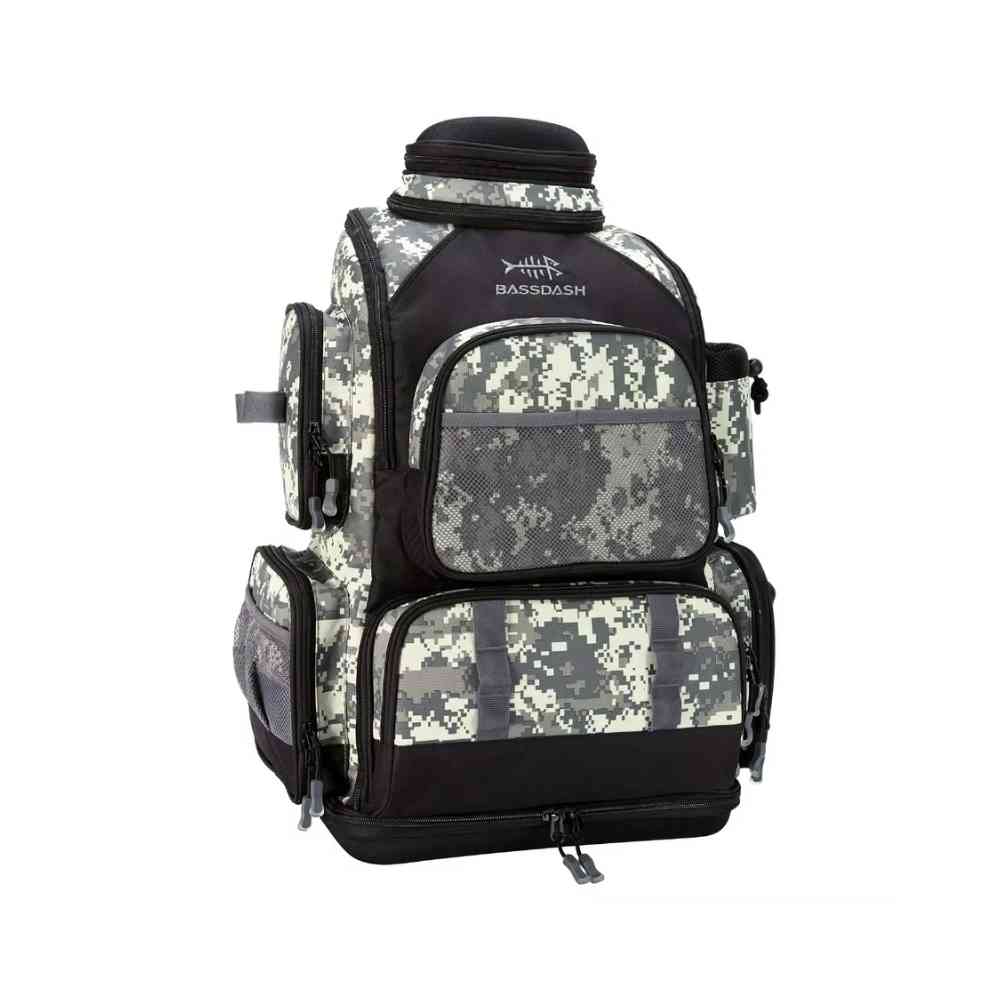 Mochila Pesca Bassdash Multifuncional Tática Impermeável Verde Camuflado da loja urbanno 0001