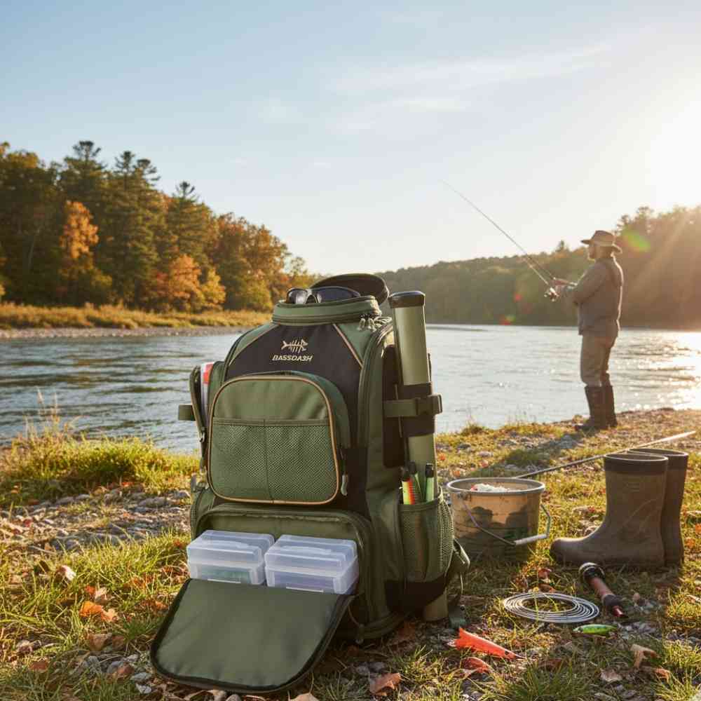 Mochila Pesca Bassdash Multifuncional Tática Impermeável Verde Oliva da loja urbanno - 002