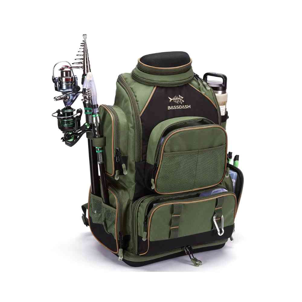Mochila Pesca Bassdash Multifuncional Tática Impermeável Verde Oliva da loja urbanno - 005