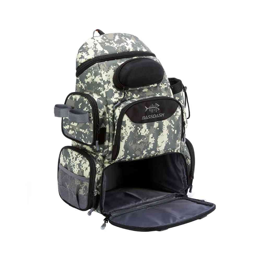 Mochila Pesca Bassdash Multifuncional Tática Leve Impermeável Camuflagem Digital Cinza da loja urbanno - 0001