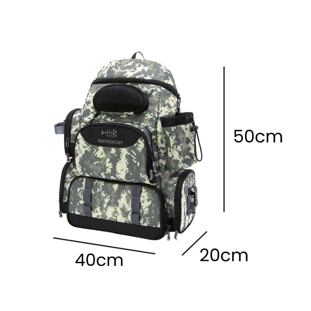 Mochila Pesca Bassdash Multifuncional Tática Leve Impermeável Camuflagem Digital Cinza da loja urbanno - 0008