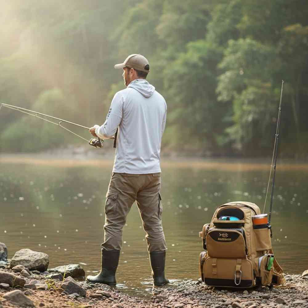 Mochila Pesca Bassdash Multifuncional Tática Leve Impermeável Khaki da loja urbanno - 002
