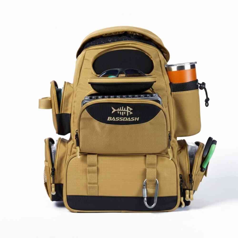 Mochila Pesca Bassdash Multifuncional Tática Leve Impermeável Khaki da loja urbanno - 003
